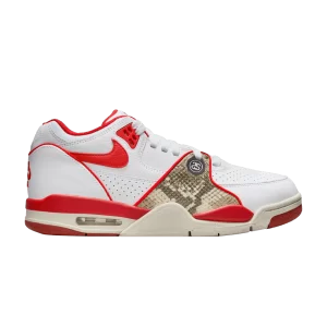 Nike Stussy x Air Flight 89 Low SP 'Habanero Red' Blanc/Habanero rouge/Voile FD6475 101