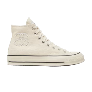 Converse Stussy x Chuck 70 High 'Fossil' Baskets Fossil/Ivoire Naturel/Noir A02051C
