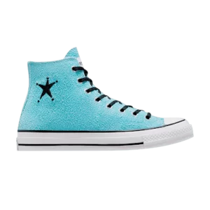 Converse Stussy x Chuck 70 High 'Sky Blue' Baskets Bleu ciel/Aigrette/Noir A07663C