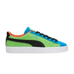 Puma Suede Big Kid 'Water Fight' Baskets Ocean Dive/Noir 389351 02