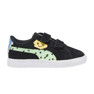 Puma Suede Classic Little Kid 'Mix Match - Black Spring Fern' Baskets Noir/Spring Fern 392519 02