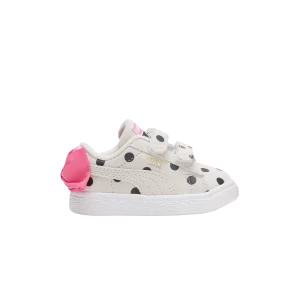 Puma Suede Light Flex Bow Graphic 5 Baskets 'Marshmallow Polka Dots' pour Bébé Guimauve/Noir 388514 02
