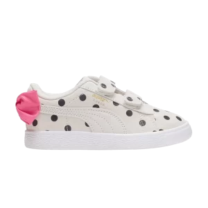 Puma Suede Light Flex Bow Graphic 5 Petit Enfant 'Marshmallow Polka Dots' Baskets Marshmallow/Noir 388513 02