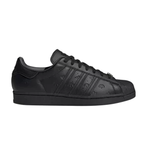 adidas Superstar 'Allover Debossed Trefoils - Noir' Noir/Noir/Carbon GY0026