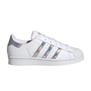 Baskets adidas Superstar Big Kid 'White Iridescent' Blanc Nuage/Couleur Fournisseur/Argent Aube IG0238