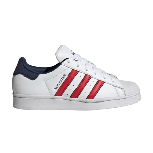 Baskets adidas Superstar Big Kid 'White Scarlet Indigo' Blanc Nuage/Better Scarlet/Night Indigo IG0249