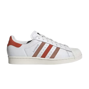 Baskets adidas Superstar 'Crystal White Preloved Red' Blanc cristal/Couleur rouge/Formations schiste GZ9380