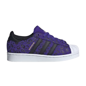 Baskets adidas Superstar J 'Leaopard - Violet' Noir/Night Flash/Orange IF3609