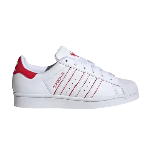 adidas Superstar K 'White Scarlet' Baskets Nuage blanc/Better écarlate/Nuage blanc IE0279