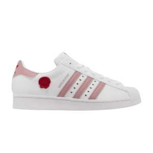 adidas Superstar 'Valentine's Day 2023 - Scarlet' Baskets Chaussures blanches/Miracle Moor/Scarlet IE6976