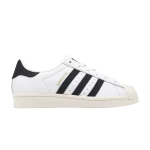 Baskets adidas Superstar 'White Black Trefoil Stripes' Blanc Nuage/Noir/Or Métallique IF3637