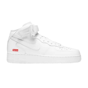 Nike Supreme x Air Force 1 Mid 'Box Logo - Triple White' Blanc/Blanc/Blanc FZ8784 100