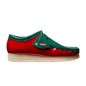Baskets Clarks Supreme x Wallabee 'Patent Leather Pack - Vert Rouge' Multicolore SUPWLBPLP GRN RD