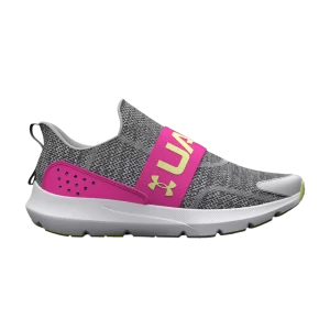Under Armour Surge 3 Slip GS 'Halo Grey Rebel Pink' Halo Gris/Rebel Rose/Fade 3026531 100