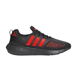 adidas Swift Run 22 'Black Solar Red' Noir/Rouge ensoleillé/Gris moyen HP2825
