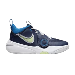Nike Team Hustle D11 GS 'Midnight Navy Barely Volt' Midnight Fleet/Bleu photo clair/À peine un raisin/À peine une Volt DV8996 401