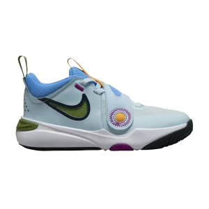 Nike Team Hustle D11 PS 'Glacier Blue Chlorophyll' Bleu Glacier/Bleu Université/Hyper Violet/Chlorophylle DV8994 402