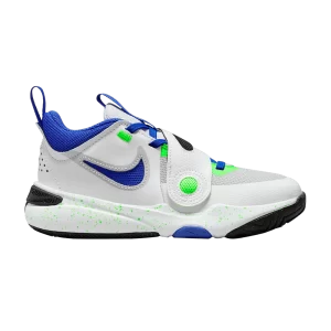 Nike Team Hustle D11 PS 'Green Strike Racer Blue' Blanc sommet/Platine pur/Vert grève/Bleu Couleur DV8994 101