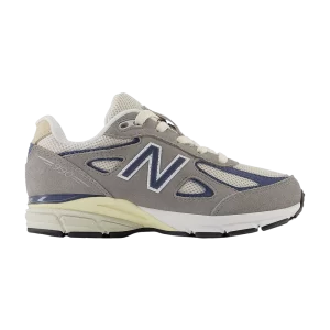 Baskets New Balance 990v4 Little Kid 'Grey Day 2023 'Marblehead/Vintage Indigo PC990TA4