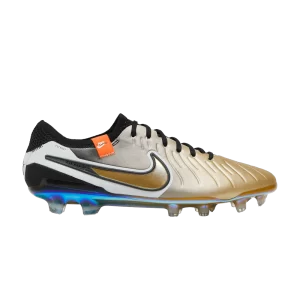 Nike Tiempo Legend 10 Elite FG 'Golden Touch' Or Soie Métallisé/Noir/Cramoisi Total/Pièce D'Or Métallisé FJ2515 900