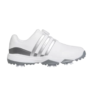 adidas Tour 360 24 BOA Golf J 'White Iron Metallic' Blanc Nuage/Argent Métallique/Fer Métallique IF0269
