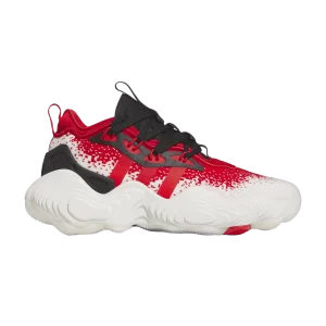Baskets adidas Trae Young 3 J 'Vivid Red' Blanc/Rouge vif/Noir IE7881