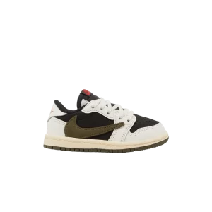 Travis Scott x Air Jordan 1 Retro Low OG SP TD 'Olive' Baskets Voile/Université Rouge/Noir/Olive Medium DZ5908 106