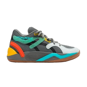 Puma TRC Blaze Court 'Block Party – Cast Iron' Baskets Fonte/Jaune Sizzling 378961 01