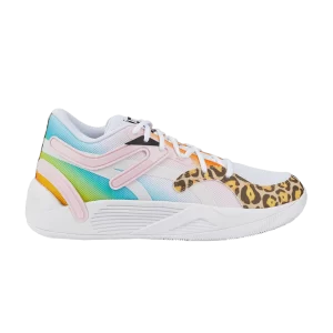 Puma TRC Blaze Court 'Leopard' baskets Electric Aqua/Rose Lady 377433 01