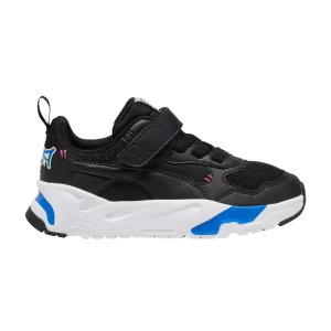 Puma Trinity Little Kid 'Mid 90s' Baskets Noir/Noir/Concombre Cool/Bleu Hyperlink 398000 02