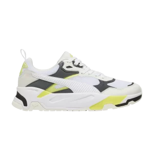 Puma Trinity 'White Lime Sheen' Baskets Blanc chaud/Blanc/Gris minéral/Lime brillant 389289 23