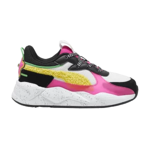 Puma Trolls x RS-X Little Kid 'Viva' Baskets Blanc/Jaune Pelé 396531 01