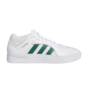 Baskets adidas Tyshawn Remastered 'White Dark Green' Blanc nuage/Vert foncé/Oiseau bleu IE0910
