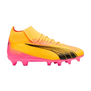 Puma Ultra Pro FG AG Baskets Big Kid 'Forever Faster Pack' Solar Stream/Noir/Sunset Glow 107769 03