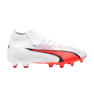 Baskets Puma Ultra Pro FG AG 'Breakthrough Pack' Blanc/Noir/Orchidée de feu 107422 01