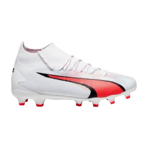 Puma Ultra Pro FG AG Jr 'Breakthrough Pack' Blanc/Noir/Orchidée de feu 107510 01