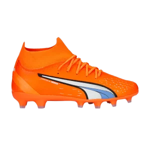 Puma Ultra Pro FG AG Jr 'Supercharge Pack' Baskets Ultra Orange/Blanc/Bleu Mica 107228 01