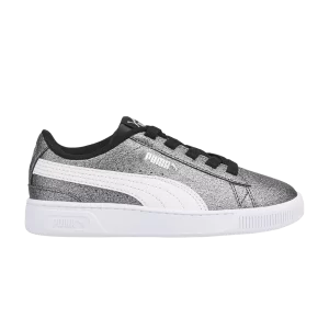 Puma Vikky V3 Little Kid 'Glitz – Noir Argent 'Baskets Noir/Blanc/Argent 384702 01