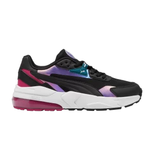 Puma Vis2K Big Kid 'Bouncy Sky – Black Magenta Gleam 'Baskets Noir/Noir/Violet Paillettes 398008 02