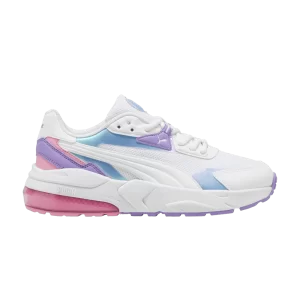 Puma Vis2K Big Kid 'Bouncy Sky – White Lavender Alert 'Baskets Blanc/Blanc/Lavender Alert 398008 01