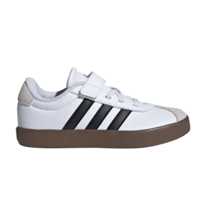 adidas VL Court 3.0 EL J 'White Black Gum' Nuage blanc/Couleur noir/Gris un ID9155