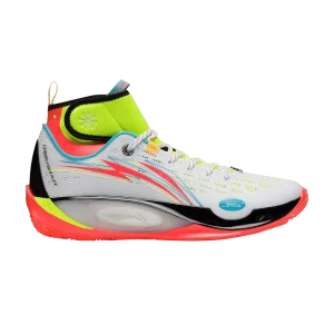 Baskets Li-Ning Wade 808 2 Ultra V2 'Energy' Blanc/Vert Néon/Rouge ABAT007 4