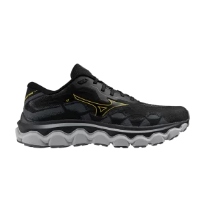 Mizuno Wave Horizon 7 2E Wide 'Black Citrus' Baskets Noir/Agrumes 411443 902Y