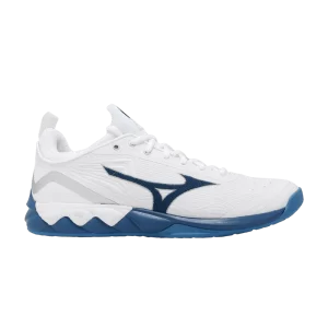 Mizuno Wave Luminous 2 'White Sailor Blue' Baskets Blanc/Bleu Marin/Argent V1GA212086