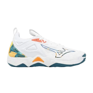 Mizuno Wave Momentum 3 Blanc Bleu Marocain Blanc/Carrot Curl/Bleu Marocain V1GA231256