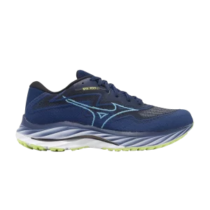 Mizuno Wave Rider 27 SSW Super Wide 'Navy Lime' Marine/Lime J1GC237653