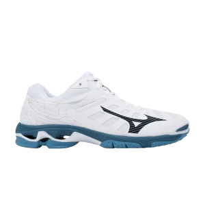 Mizuno Wave Voltage 'White Sailor Blue' Baskets Blanc/Bleu Marin/Argent V1GA216086