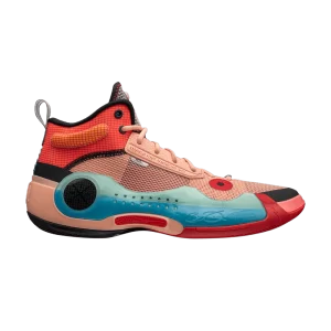 Li-Ning Way of Wade 10 'Art' Baskets Orange/Bleu/Bleu Glacé ABAS115 8