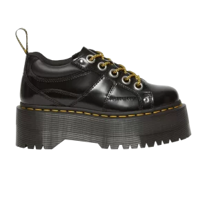 Baskets Dr. Martens Wmns 5-Eye Max Buttero Leather Platform 'Black Buttero' Noir 31423001