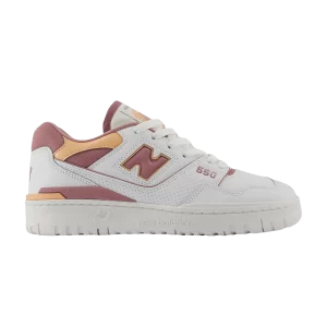 New Balance Wmns 550 'Rosewood Hazy Peach' Baskets Blanc/Forêt Rose/Lazy Peach BBW550EA